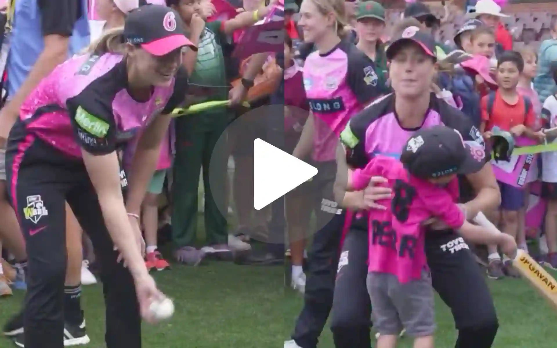 Ellyse Perry's Cute Moment With A Little Kid During WBBL 2024 - Watch